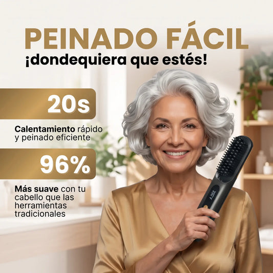 LissUP® fue diseñado especialmente para el cabello corto, para peinar rápido, fácil y sin dolor, incluso en la parte de atrás de la cabeza.